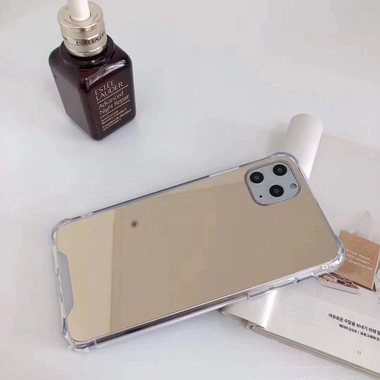 Anti-drop Electroplating Mirror Surface At Four Corners Iphone Protective Cover