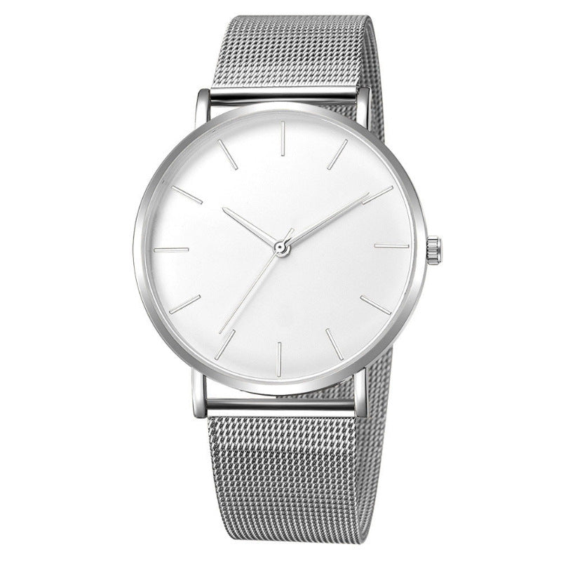 Simple Fashion Men's Watch Men's Watch Mesh Band Steel Band Quartz Watch