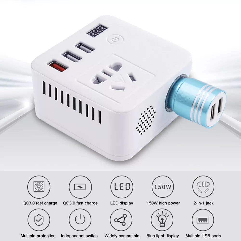 Digital Converter Car Charger Adapter