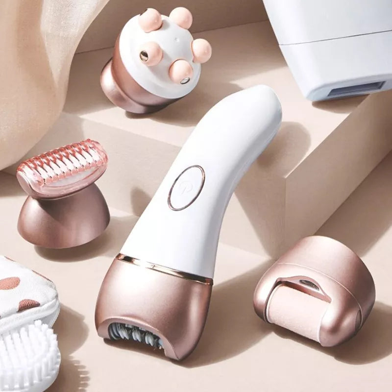5 in 1 Women Electric Epilator Cordless Hair Removal