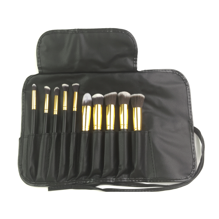 10pcs 5 Big 5 Small Makeup Brush Set Wooden Handle Makeup Brush