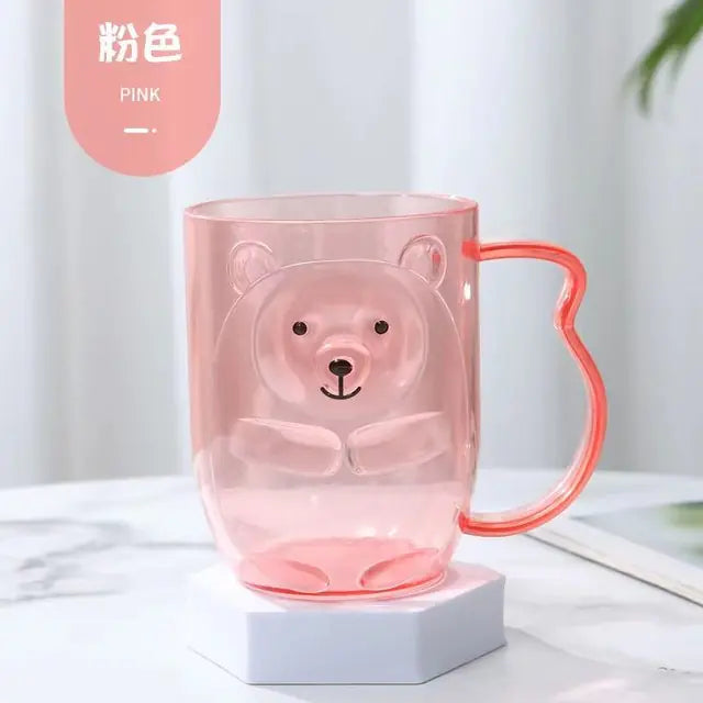3D Cartoon Cute Little Bear Wash Cup for Home