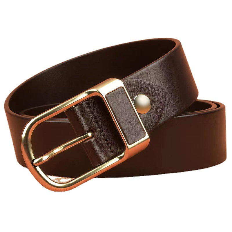 Retro Pin Buckle Belt Fashion Men's Business Casual Pants Jeans Belt 2022 Explosions A Generation Of Hair
