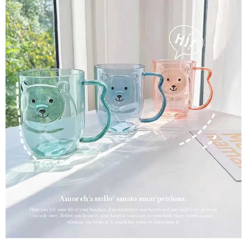 3D Cartoon Cute Little Bear Wash Cup for Home