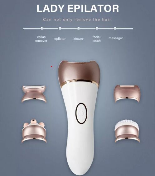 5 in 1 Women Electric Epilator Cordless Hair Removal