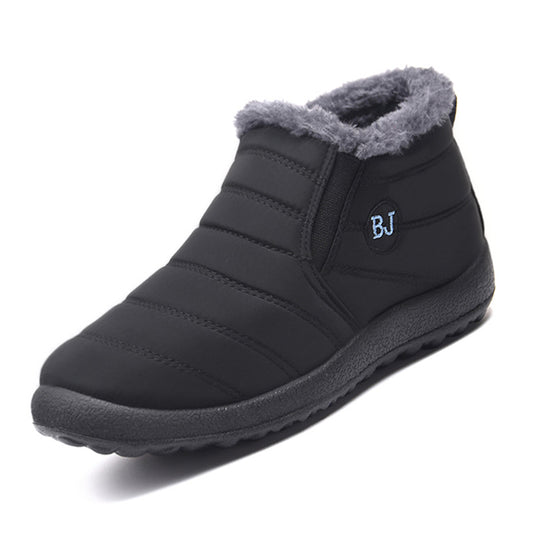 Foreign Trade New Cotton Shoes Men&#039;s Old Beijing Plus Velvet Warm Dad Shoes Polyurethane Casual Cotton Boots Cross-border Snow Boots Women