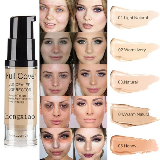 Full coverage cream foundation concealer liquid foundation