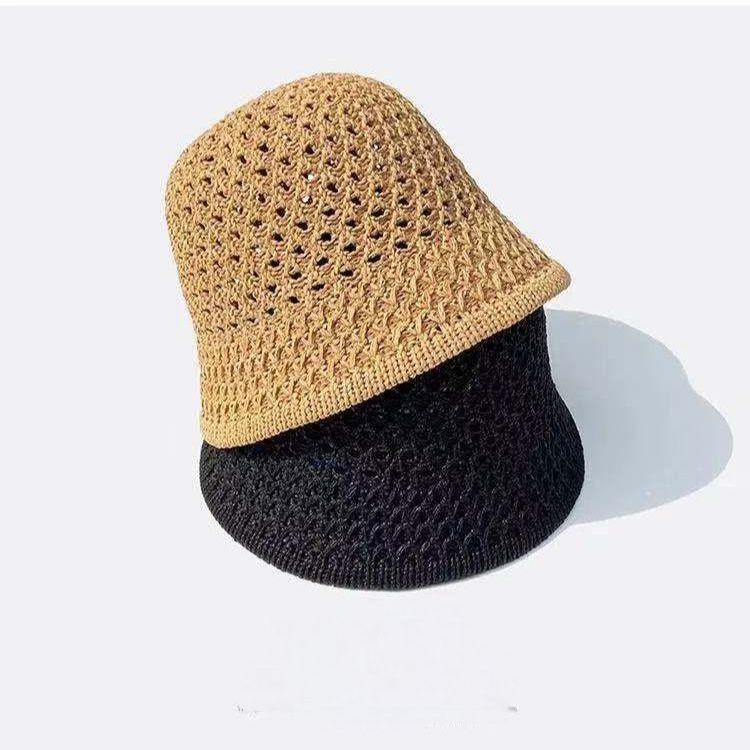 Summer Hat Female All-match Japanese Big Face Slimming Foldable Easy To Carry Bucket Hat New Sun Protection Beach Sun Hat