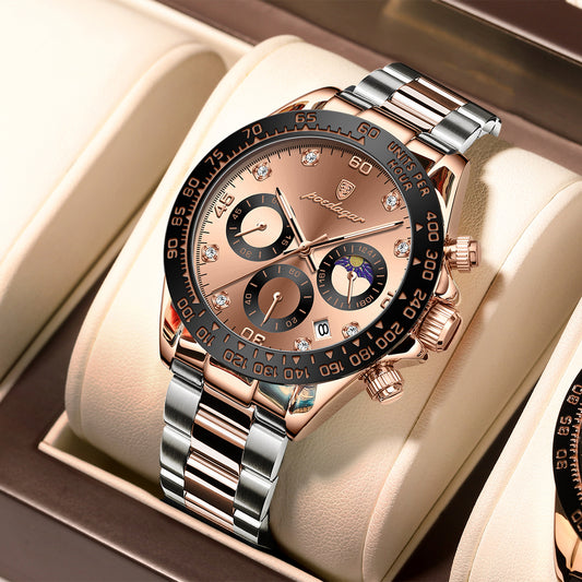 Swiss Brand Waterproof Men&#039;s Watch Multi-functional Fashion Steel Belt Quartz Watch Live Broadcast Foreign Trade Popular One-piece Delivery