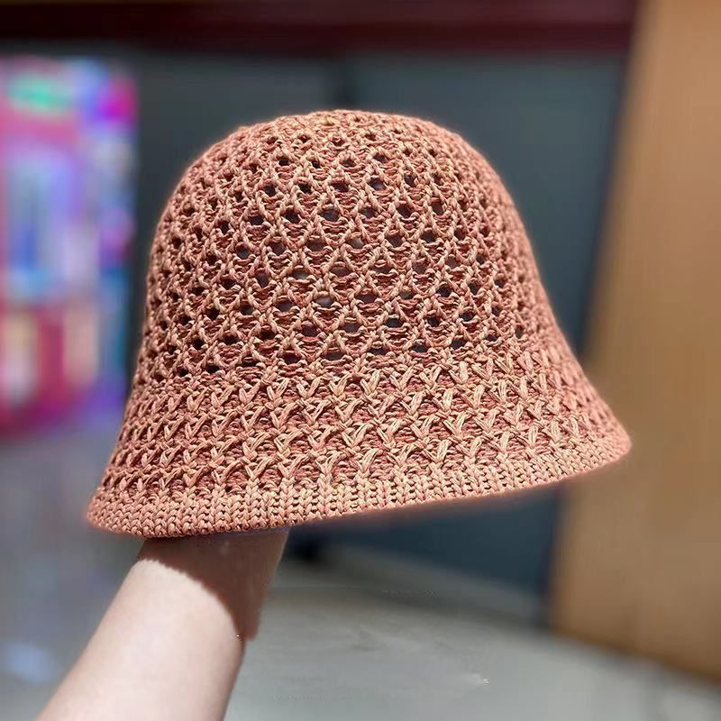 Summer Hat Female All-match Japanese Big Face Slimming Foldable Easy To Carry Bucket Hat New Sun Protection Beach Sun Hat