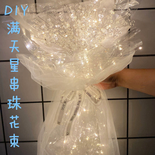 Teacher's Day Gift With Gypsophila DIY Handmade Bouquet For Boyfriend And Girlfriend, Best Friend, Couple's Birthday Anniversary