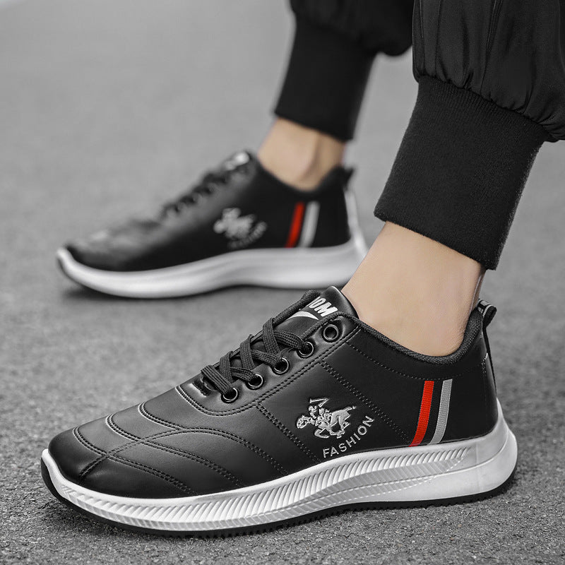 2022 New Leather Men&#039;s Shoes Men&#039;s Casual Shoes Breathable Waterproof Hiking Shoes Non-slip Sports Running Shoes