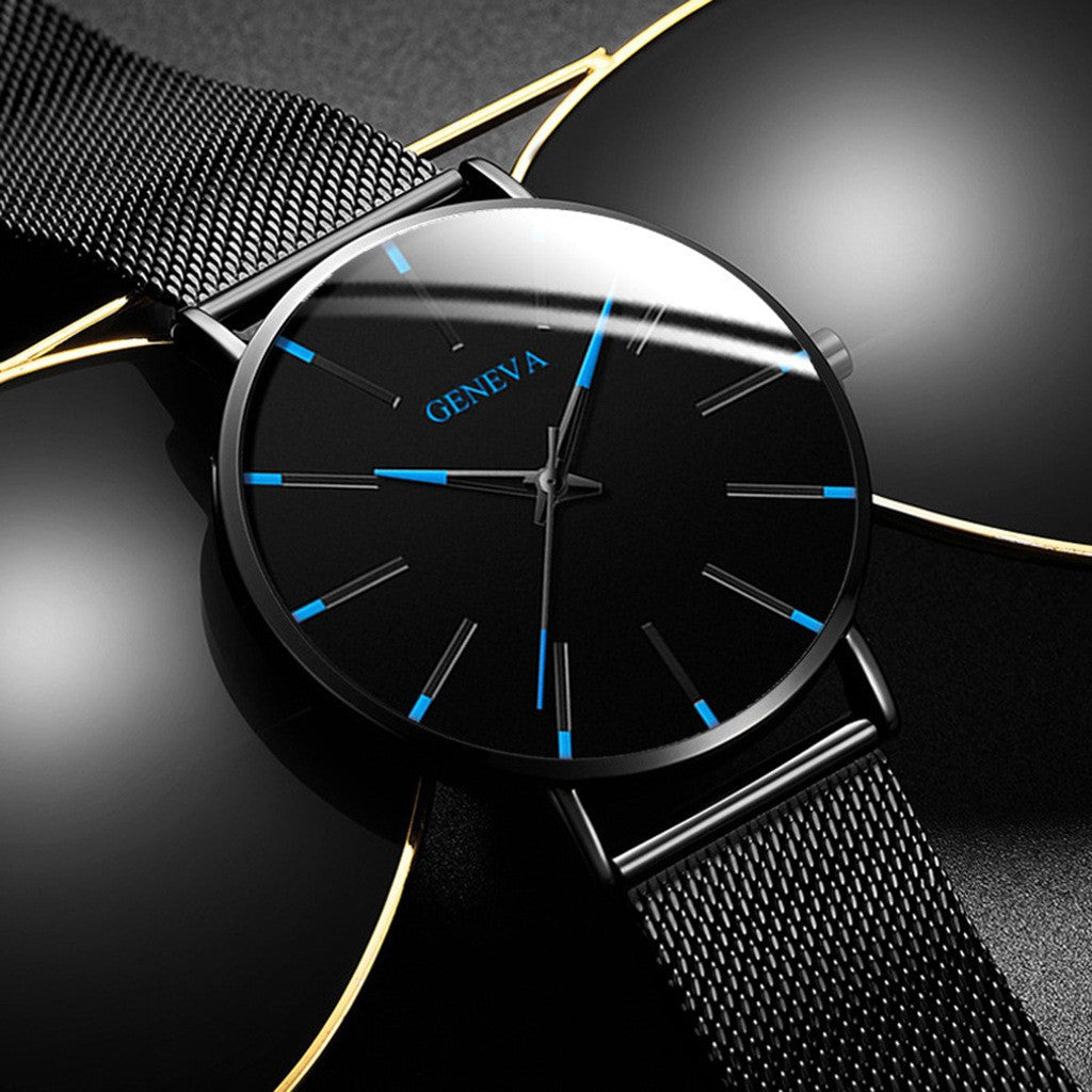 Fashion Blue Needle Men&#039;s Watch Men&#039;s Watch Quartz Watch