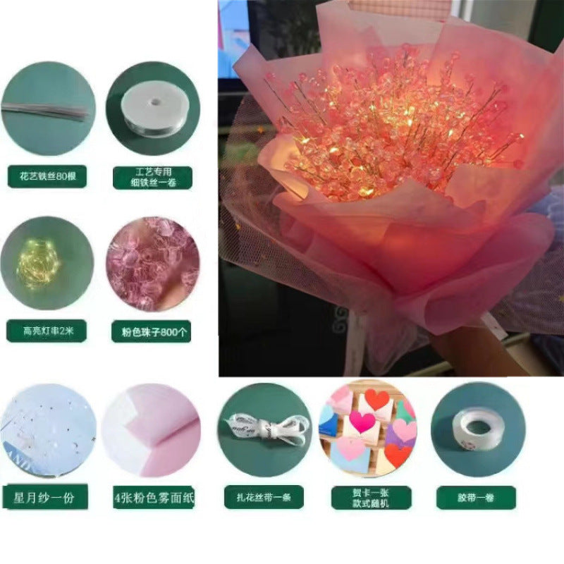 Teacher's Day Gift With Gypsophila DIY Handmade Bouquet For Boyfriend And Girlfriend, Best Friend, Couple's Birthday Anniversary