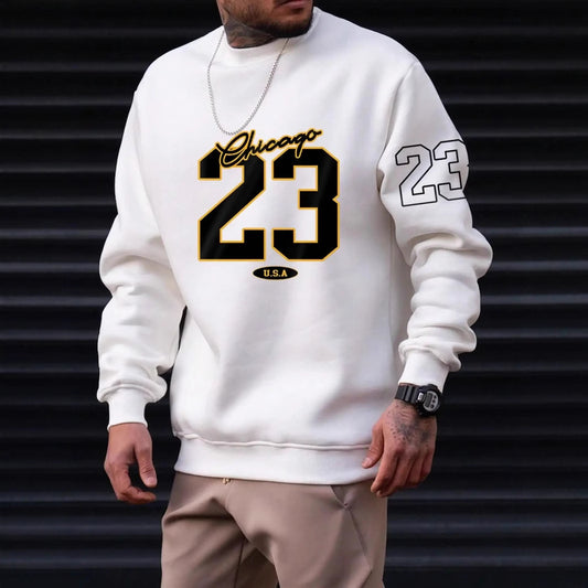 23 Usa Art Letter Design Man Clothes Set Style Fleece Sweats