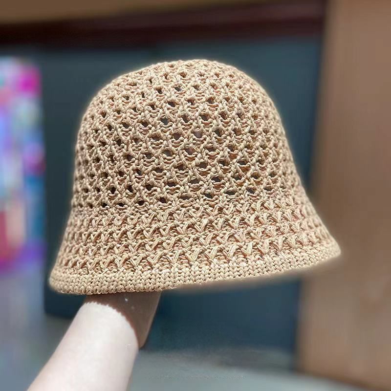 Summer Hat Female All-match Japanese Big Face Slimming Foldable Easy To Carry Bucket Hat New Sun Protection Beach Sun Hat