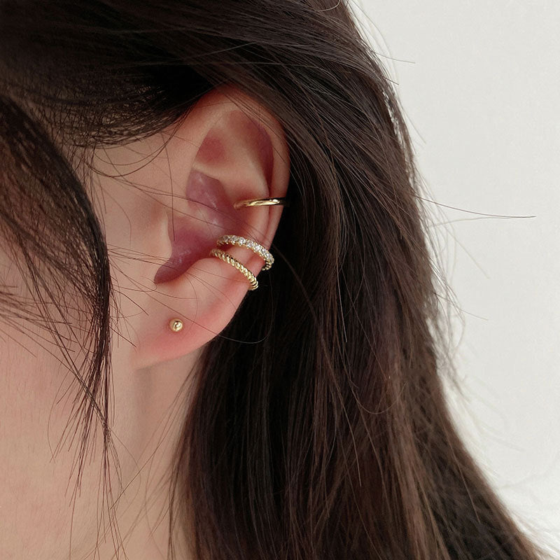 Korean Version Of Super Fairy Earrings, High-end Ear Clips, No Pierced Temperament, Female Earrings, Fashion Earrings, Heart-moving Ear Clips