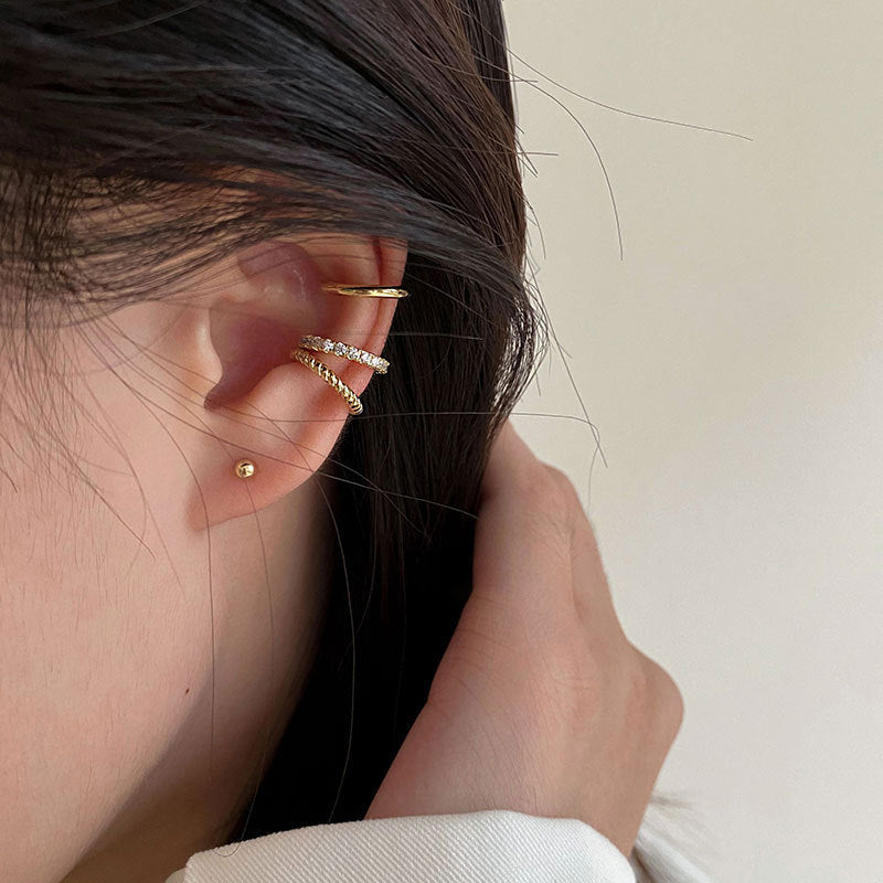 Korean Version Of Super Fairy Earrings, High-end Ear Clips, No Pierced Temperament, Female Earrings, Fashion Earrings, Heart-moving Ear Clips