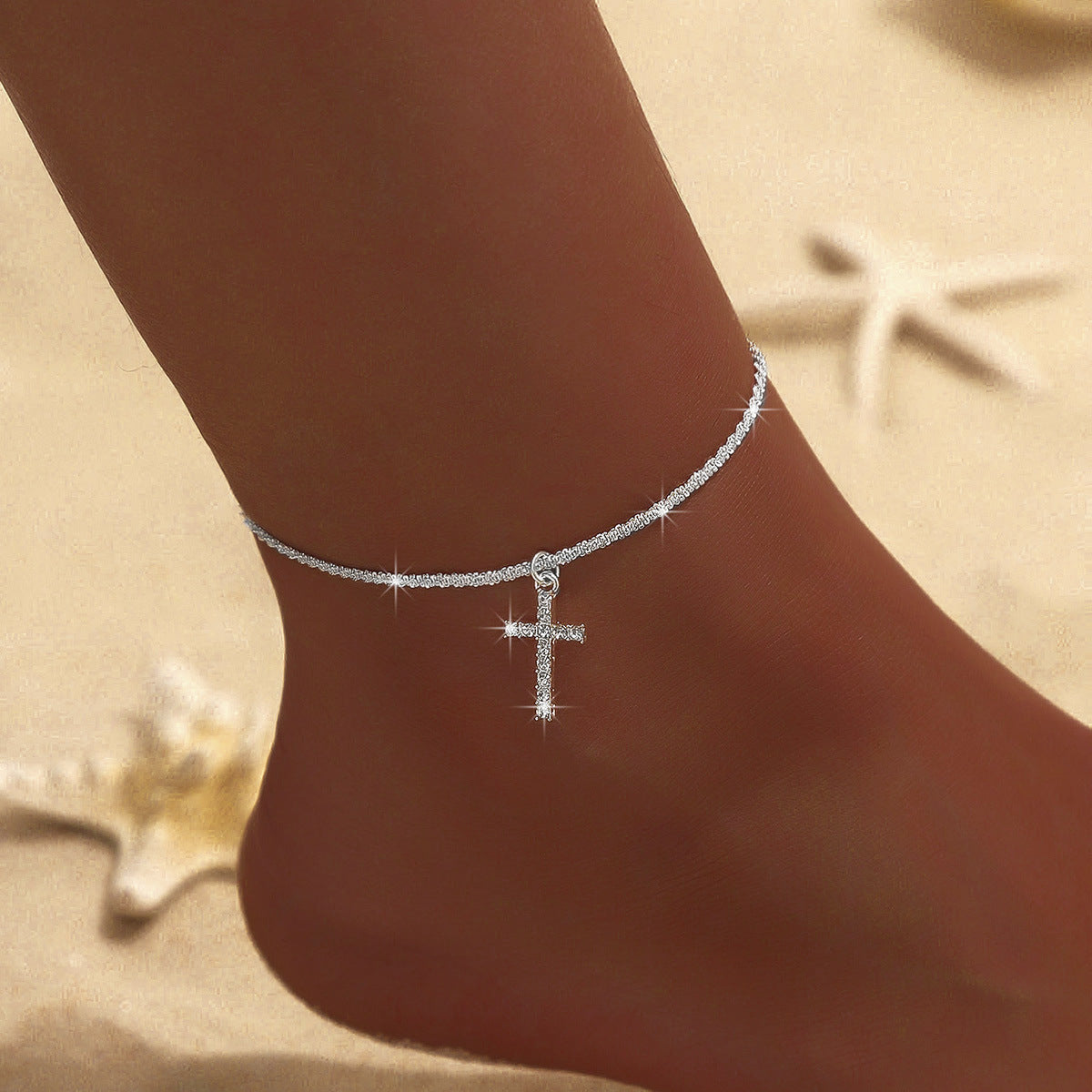 Sparkling Anklet Ladies High-grade Cold Wind Flash Star Footwear