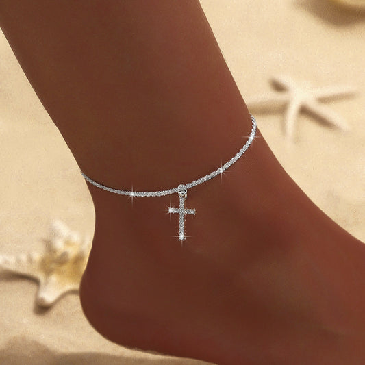 Sparkling Anklet Ladies High-grade Cold Wind Flash Star Footwear