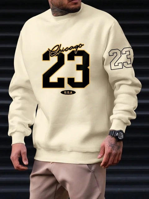 23 Usa Art Letter Design Man Clothes Set Style Fleece Sweats