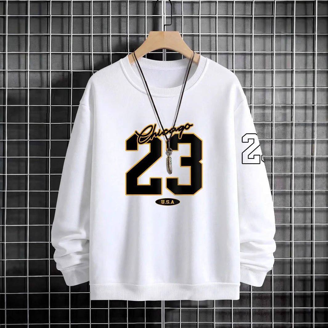 23 Usa Art Letter Design Man Clothes Set Style Fleece Sweats