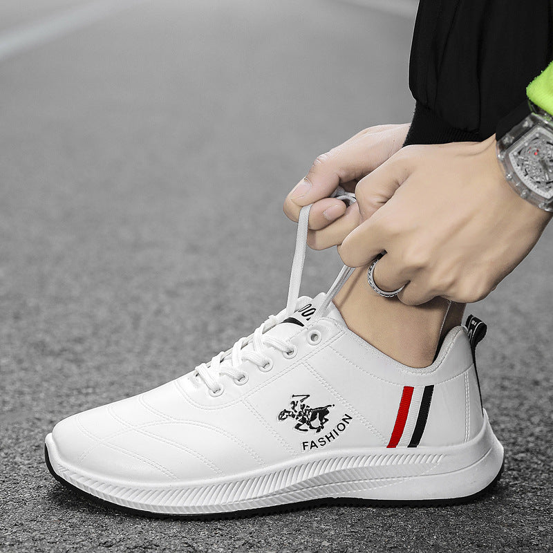 2022 New Leather Men&#039;s Shoes Men&#039;s Casual Shoes Breathable Waterproof Hiking Shoes Non-slip Sports Running Shoes