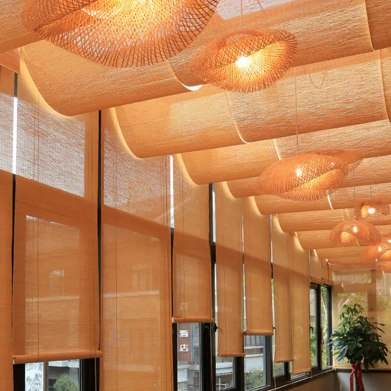 Bamboo Ceiling Decor for Hotels and Guesthouses