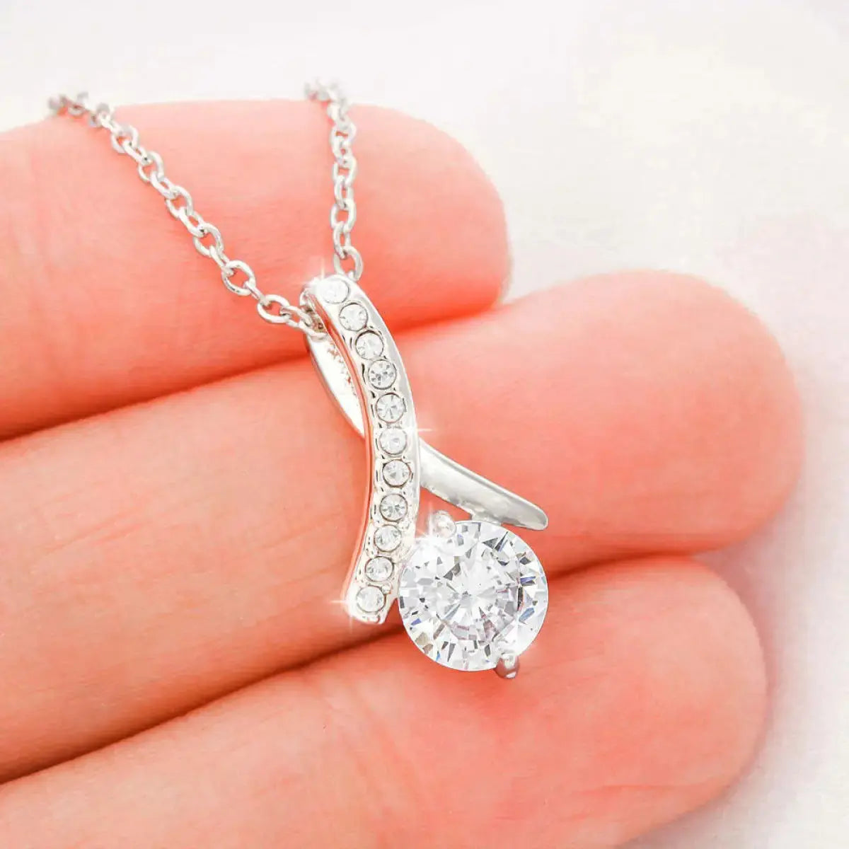 Zircon Herringbone Necklace