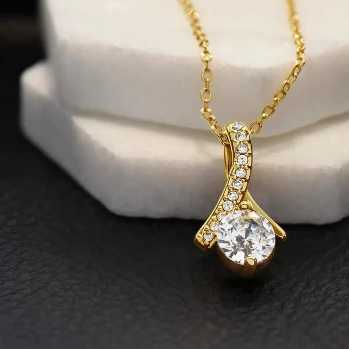 Zircon Herringbone Necklace